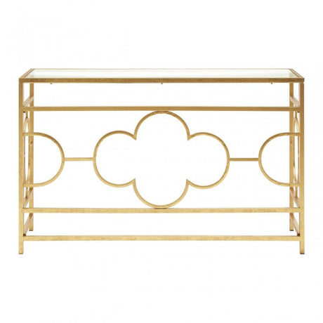 Seraphina Gold Leaf Console Table