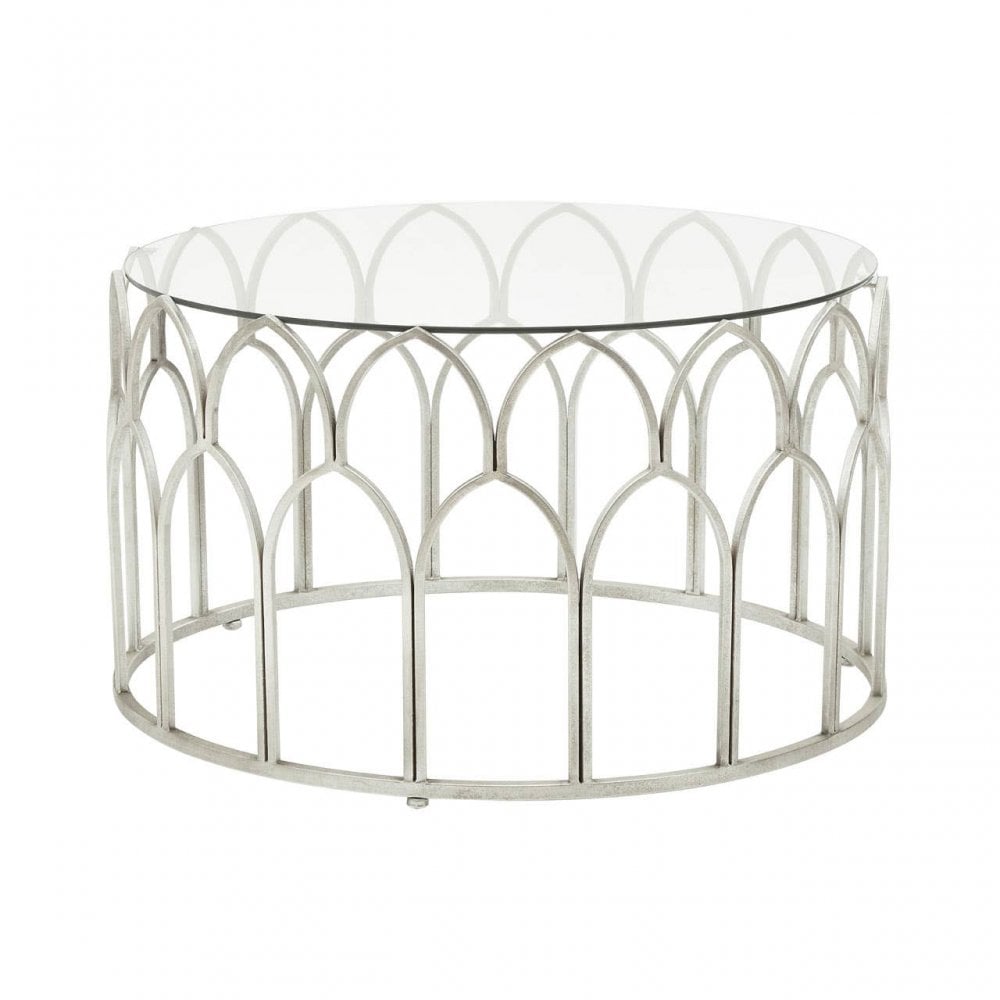 Seraphina Silver Leaf Coffee Table