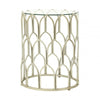 Seraphina Silver Leaf Side Table