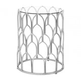 Seraphina Silver Leaf Side Table