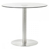 Somerset Round Silver Finish Dining Table