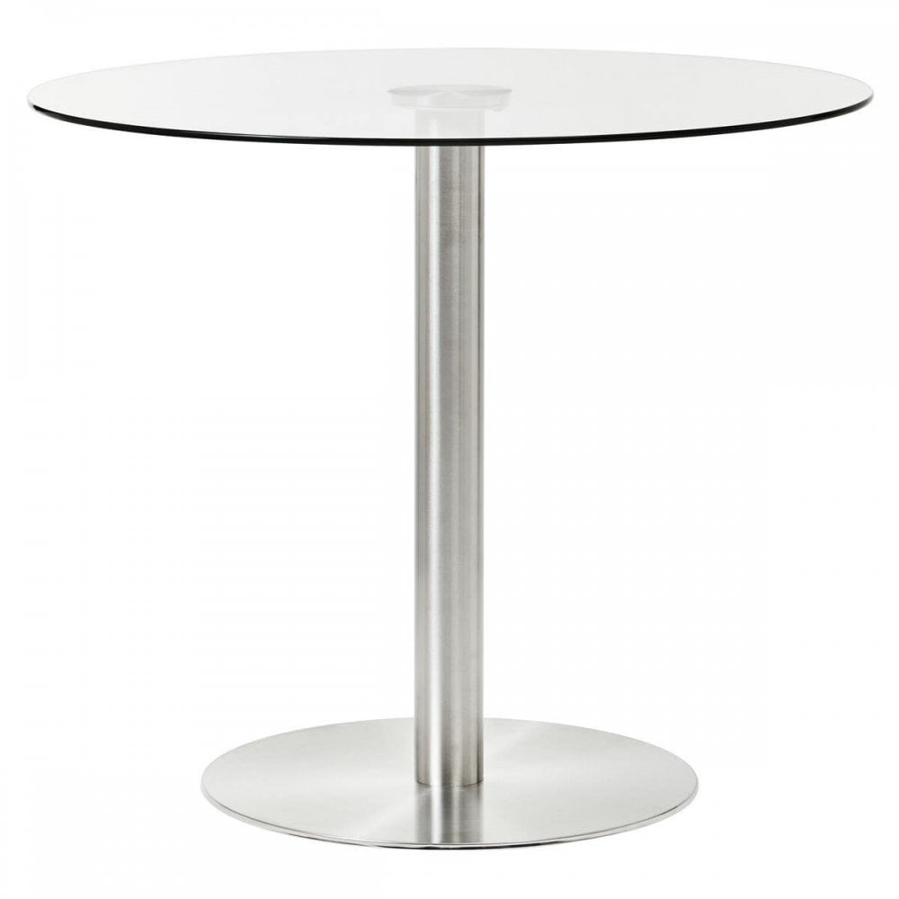 Somerset Round Silver Finish Dining Table