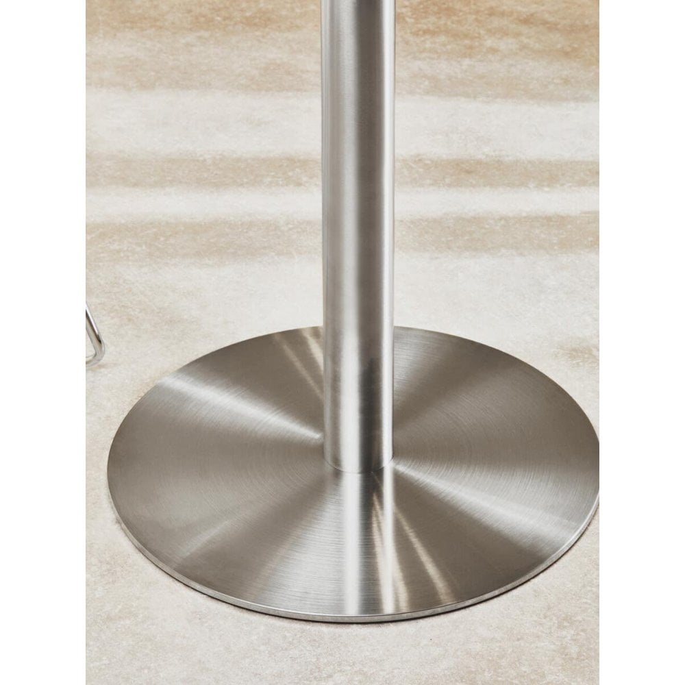 Somerset Round Silver Finish Dining Table