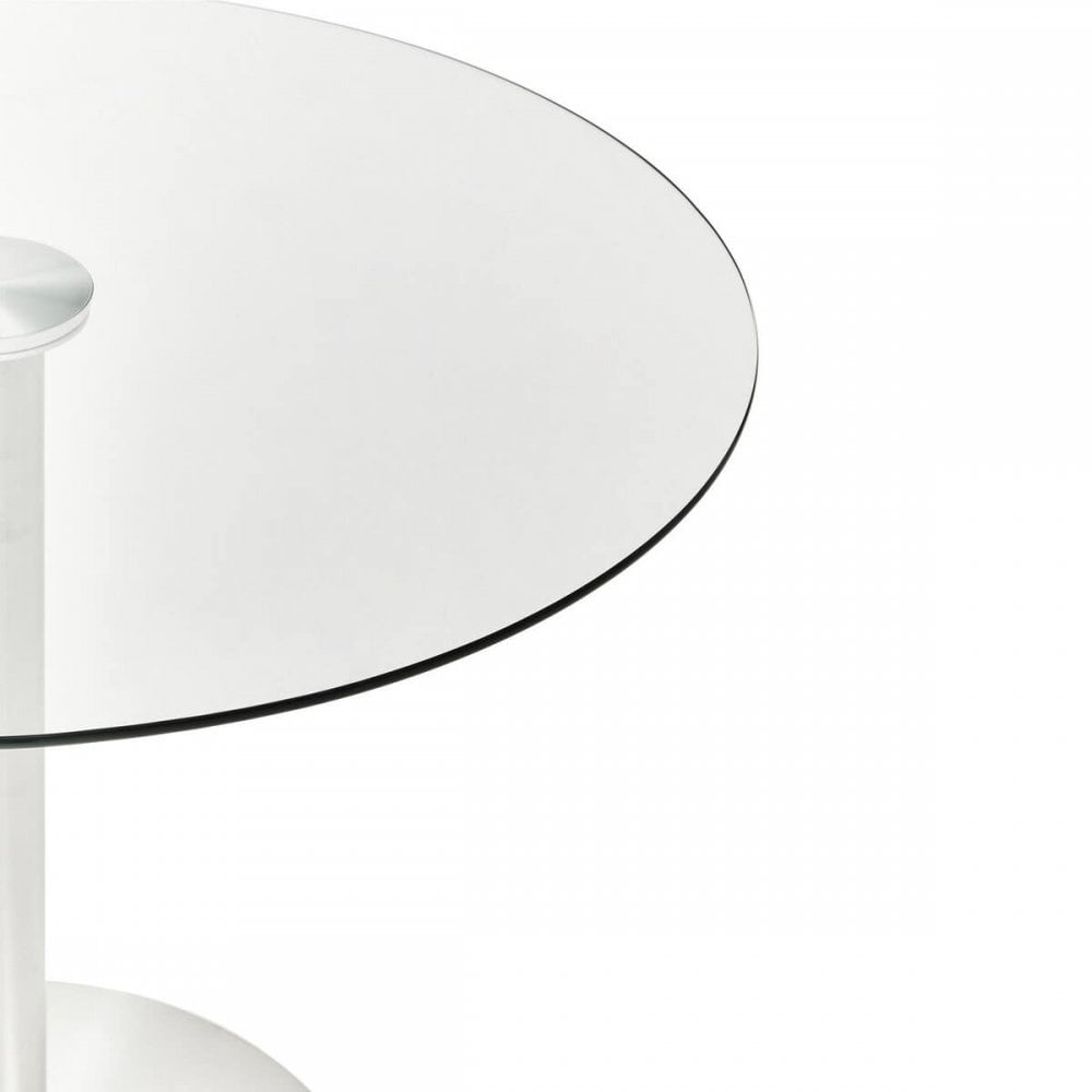 Somerset Round Silver Finish Dining Table