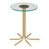 Ashley Side Table With Glass Top