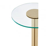 Ashley Side Table With Glass Top