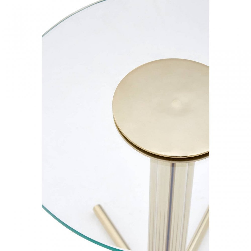 Ashley Side Table With Glass Top