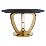 Elara Grey Tempered Glass Dining Table