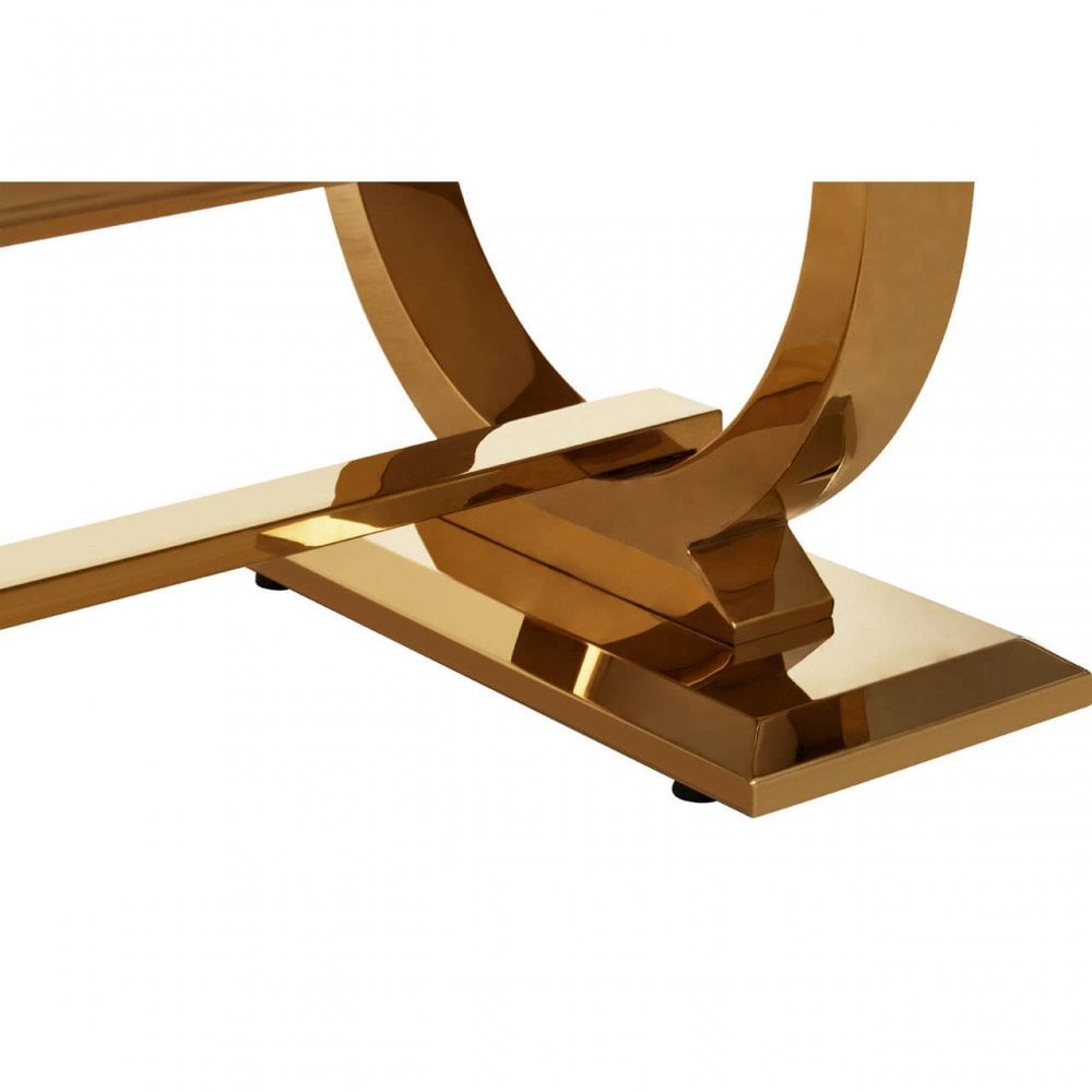 Elara Ivory White Marble Coffee Table