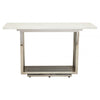 Elara White Marble Console Table