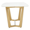Elara White Marble Dining Table