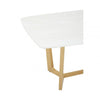 Elara White Marble Dining Table