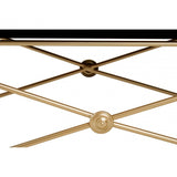 Vesper Gold Finish Coffee Table