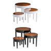 Camden Nest Of 3 White High Gloss Table