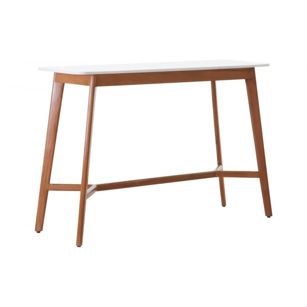 Cassidy White Marble Console Table