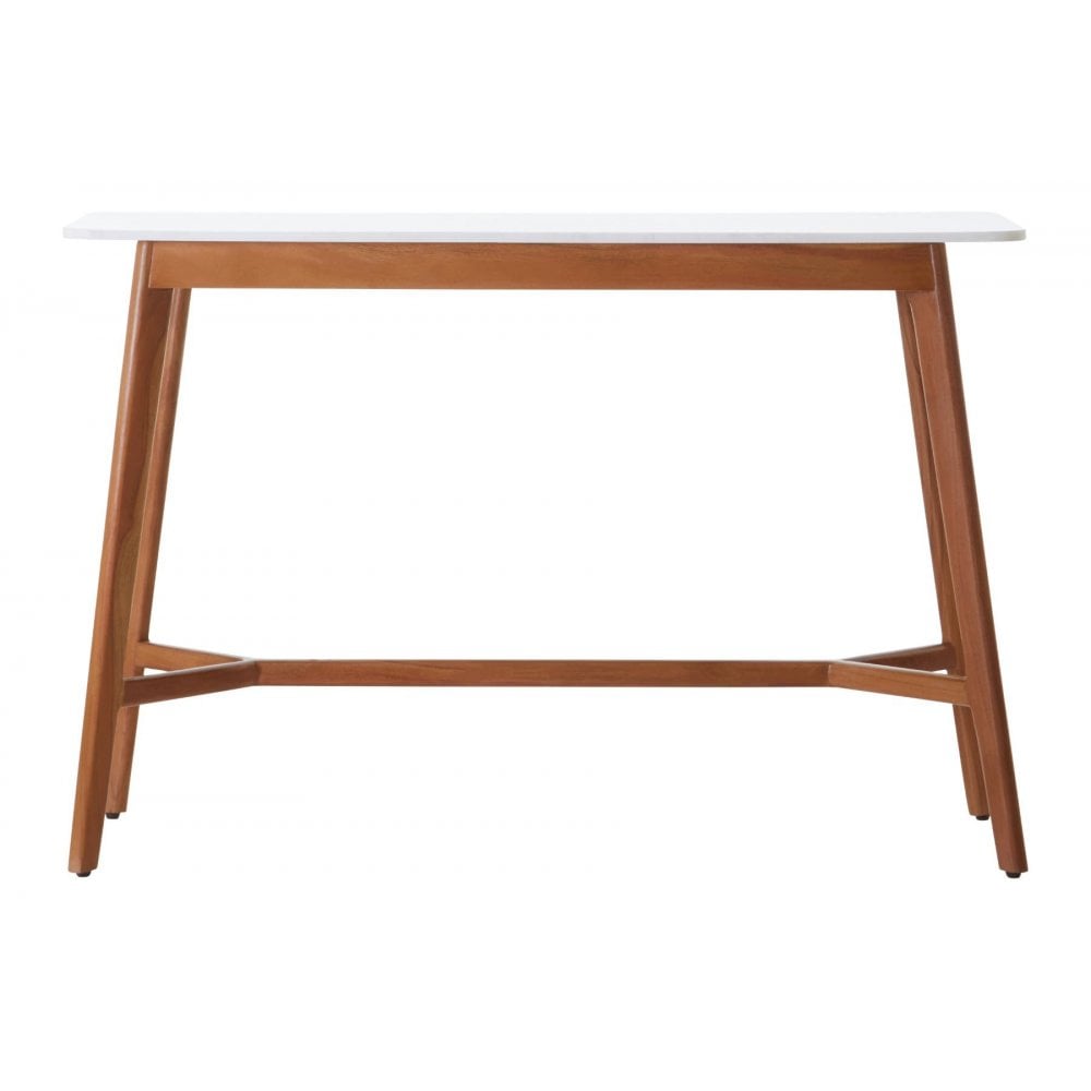 Cassidy White Marble Console Table