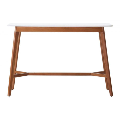 Cassidy White Marble Console Table