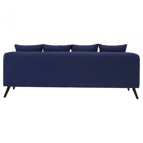 Monroe 3 Seater Navy Fabric Sofa