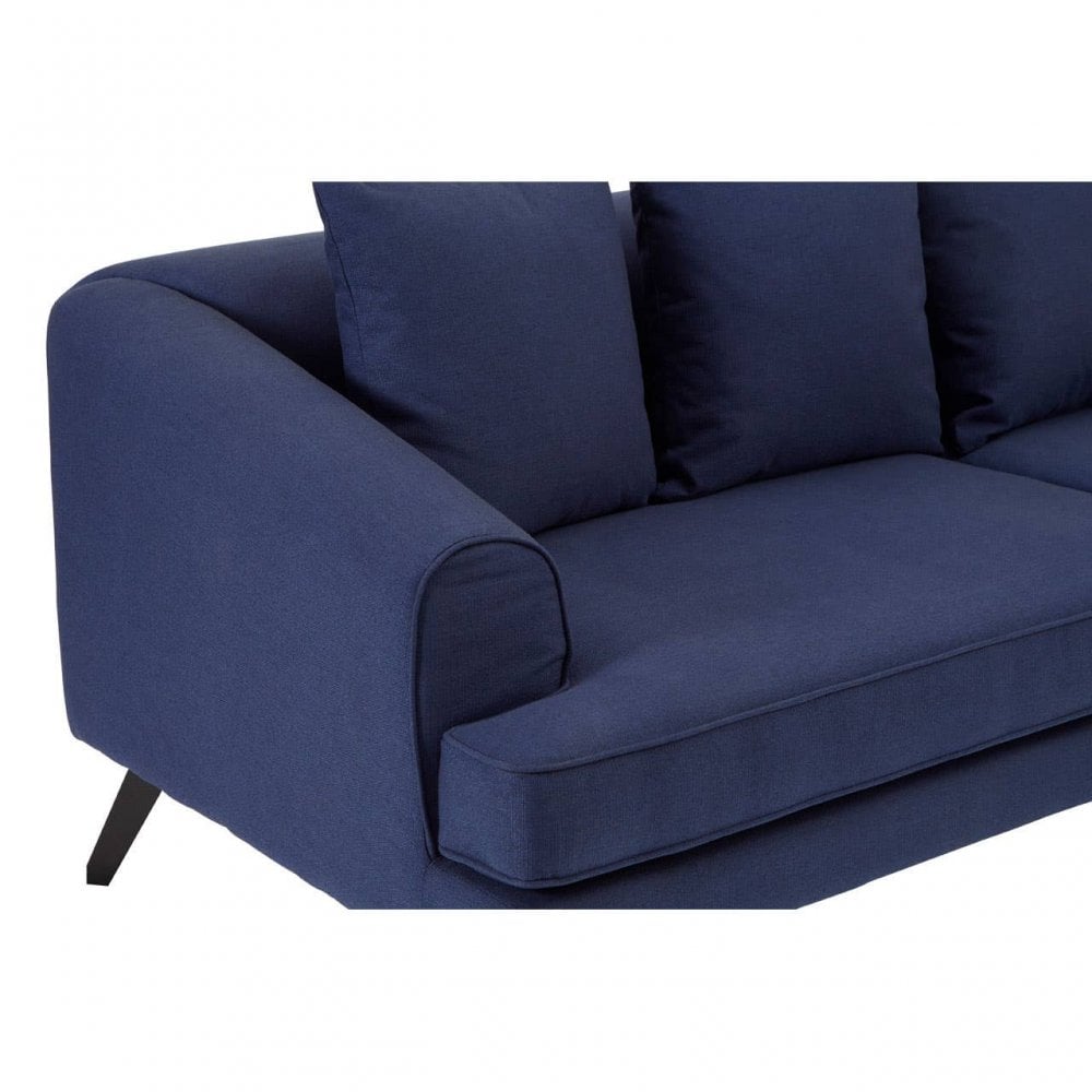Monroe 3 Seater Navy Fabric Sofa