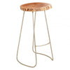 Hudson Round Acacia Wood Bar Stool