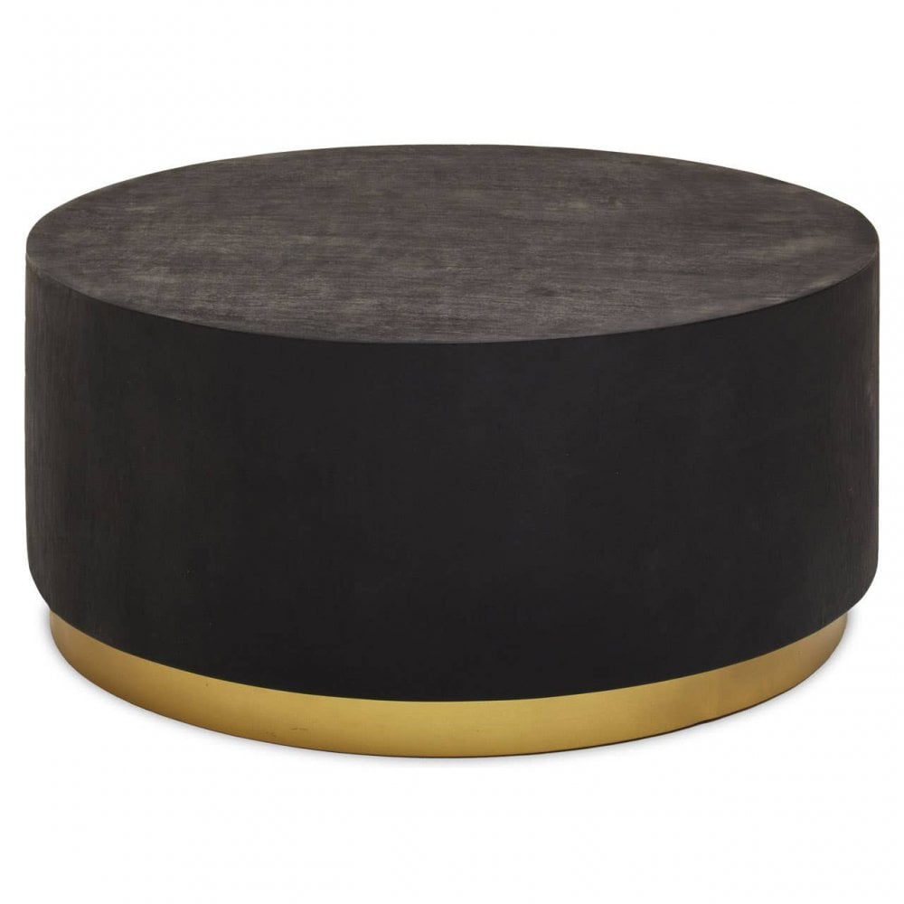 Siena Black And Gold Concrete Look Coffee Table