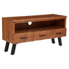 Arden Three Drawer Acacia Media Unit