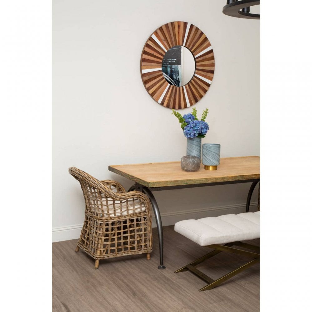 Foundry Dining Table With Elm Wood Top