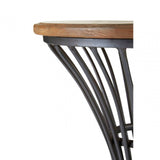 Foundry Elm Wood And Metal Bar Stool