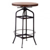 Foundry Walnut And Black Metal Bar Table
