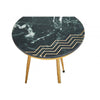 Avery Green Marble Side Table
