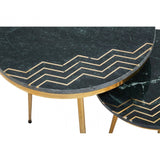 Avery Green Marble Side Table