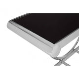 Kensington Black Glass Top Console Table