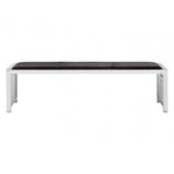 Kensington Black Leather Bench