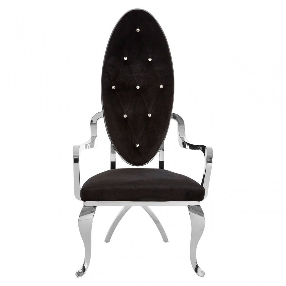 Kensington Silver Baroque Chair