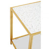 Elysian Glass And Gold Frame Side Table