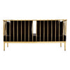 Orion 2 Seat Gold Finish Tapered Arms Sofa