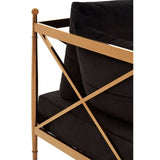 Orion 2 Seat Rose Gold Lattice Arms Sofa