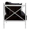 Orion 2 Seat Sofa With Silver Lattice Arms