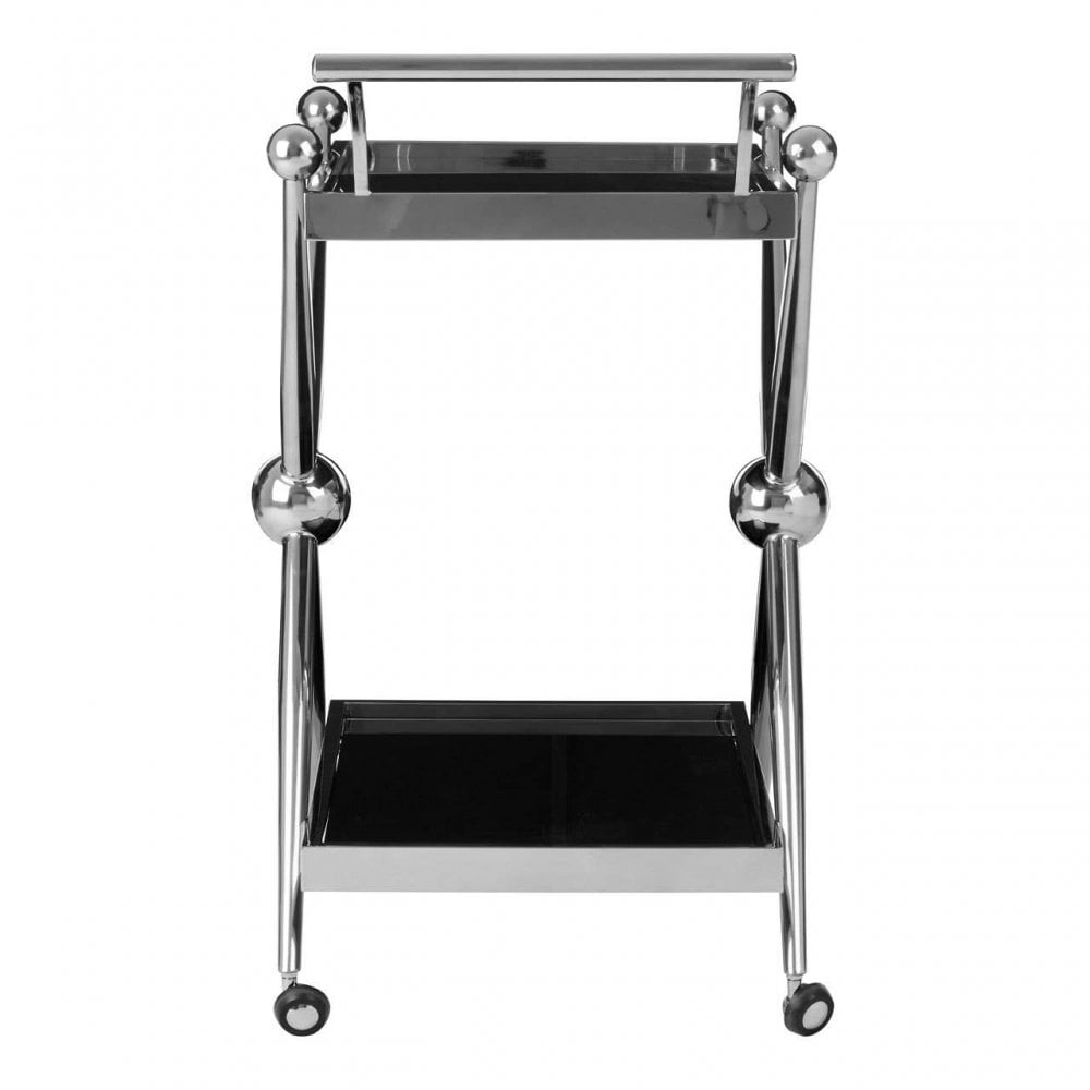 Orion 2 Tier Silver And Cross Design Trolley