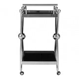 Orion 2 Tier Silver And Cross Design Trolley