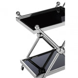 Orion 2 Tier Silver And Cross Design Trolley