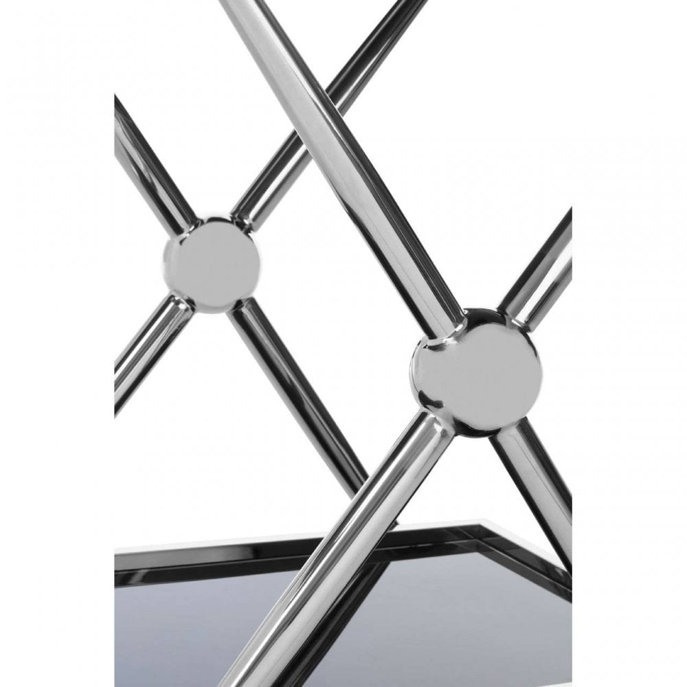 Orion 2 Tier Silver And Cross Design Trolley
