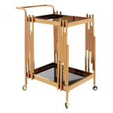 Orion 2 Tier Trolley with Rose Gold Frame
