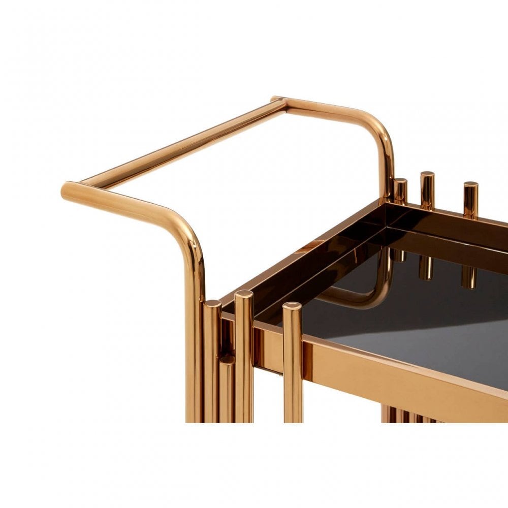 Orion 2 Tier Trolley with Rose Gold Frame