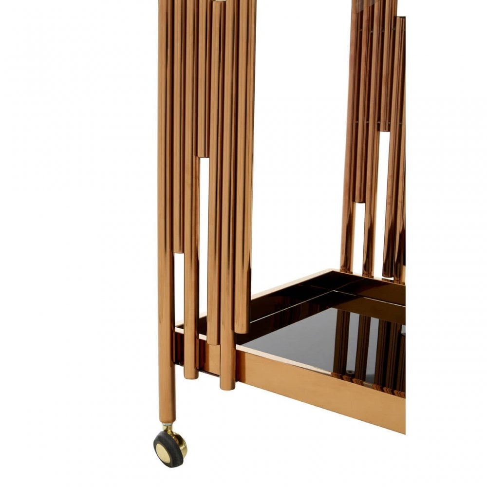 Orion 2 Tier Trolley with Rose Gold Frame