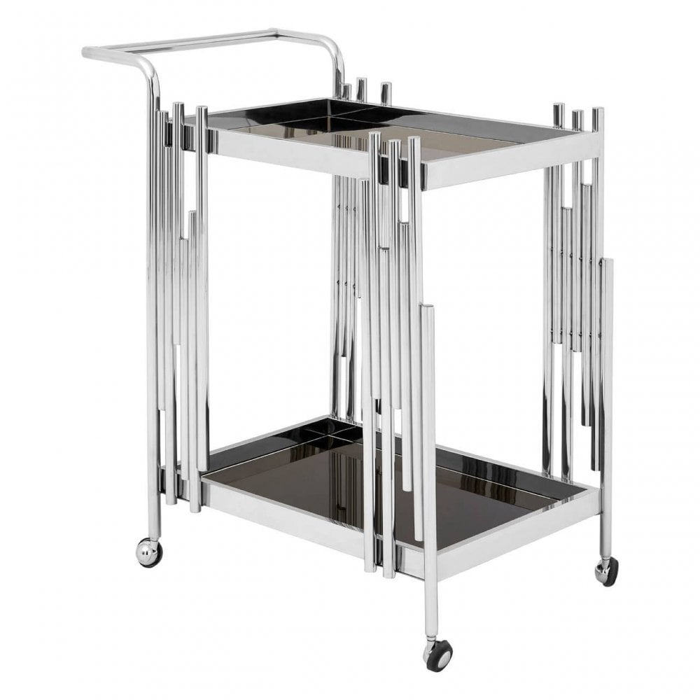 Orion 2 Tier Trolley with Silver Finish Frame