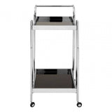 Orion 2 Tier Trolley with Silver Finish Frame