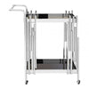 Orion 2 Tier Trolley with Silver Finish Frame
