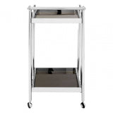 Orion 2 Tier Trolley with Silver Finish Frame