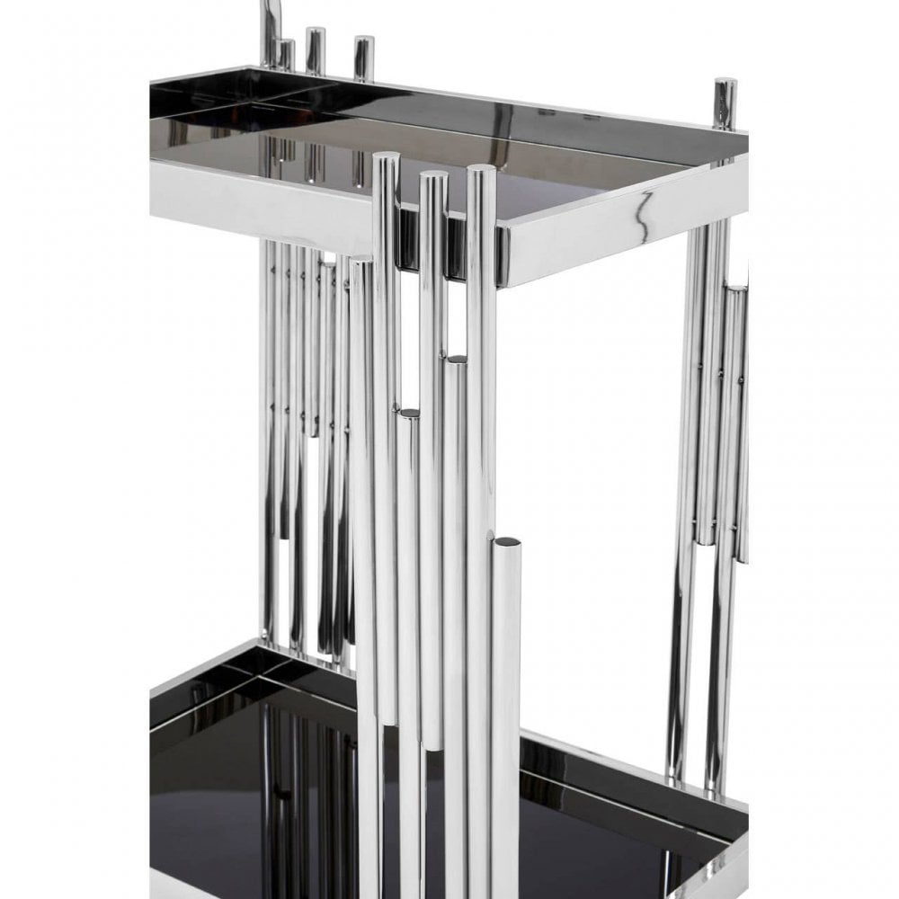 Orion 2 Tier Trolley with Silver Finish Frame